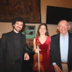 Il pianista Stefano Menegus, la violinista rodigina Camilla De Giovanni e l'ingegnere Antonio Tomaini