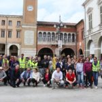 La pedalata urbana degli aspiranti alla carica di sindaco della città di Rovigo