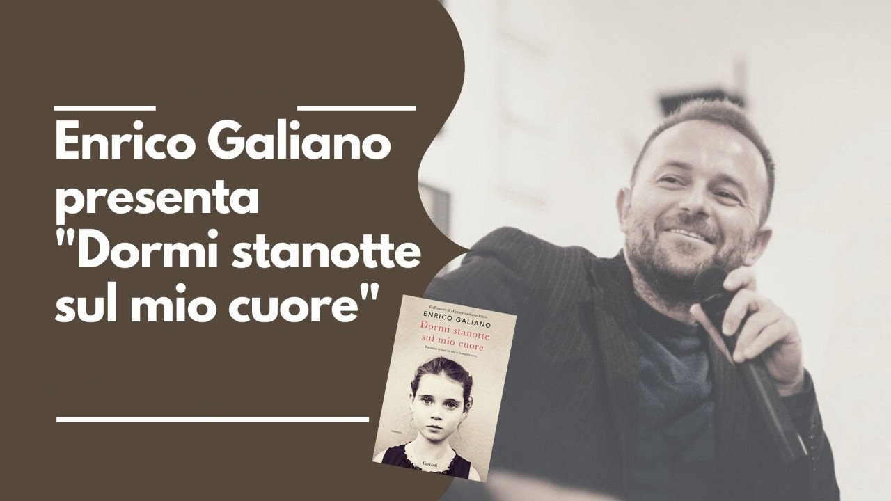 A Pontecchio Polesine Enrico Galiano presenta il suo ultimo romanzo “Dormi  stanotte sul mio cuore” - RADIO ROVIGO