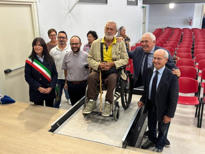 San Bortolo inaugurazione elevatore 1