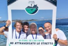 Dalla provincia di Rovigo allo Stretto di Messina: in cinque completano la traversata a nuoto